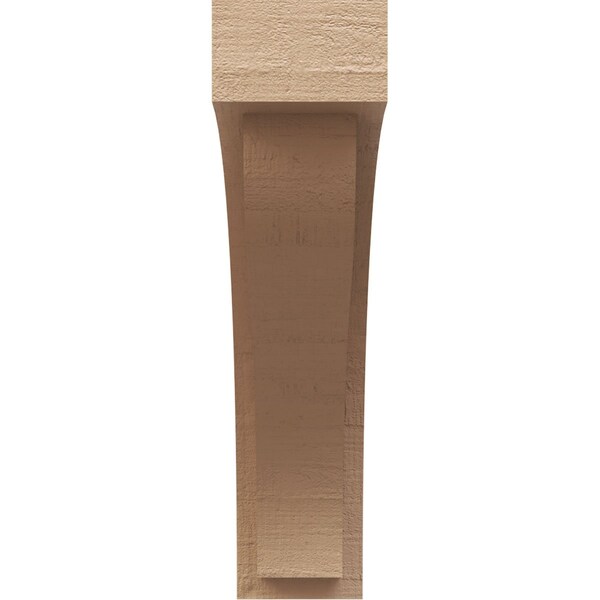 6in. W X 24in. D X 24in. H Series 1 Thin Helena Rough Cedar Woodgrain TimberThane Corbel, Primed Tan